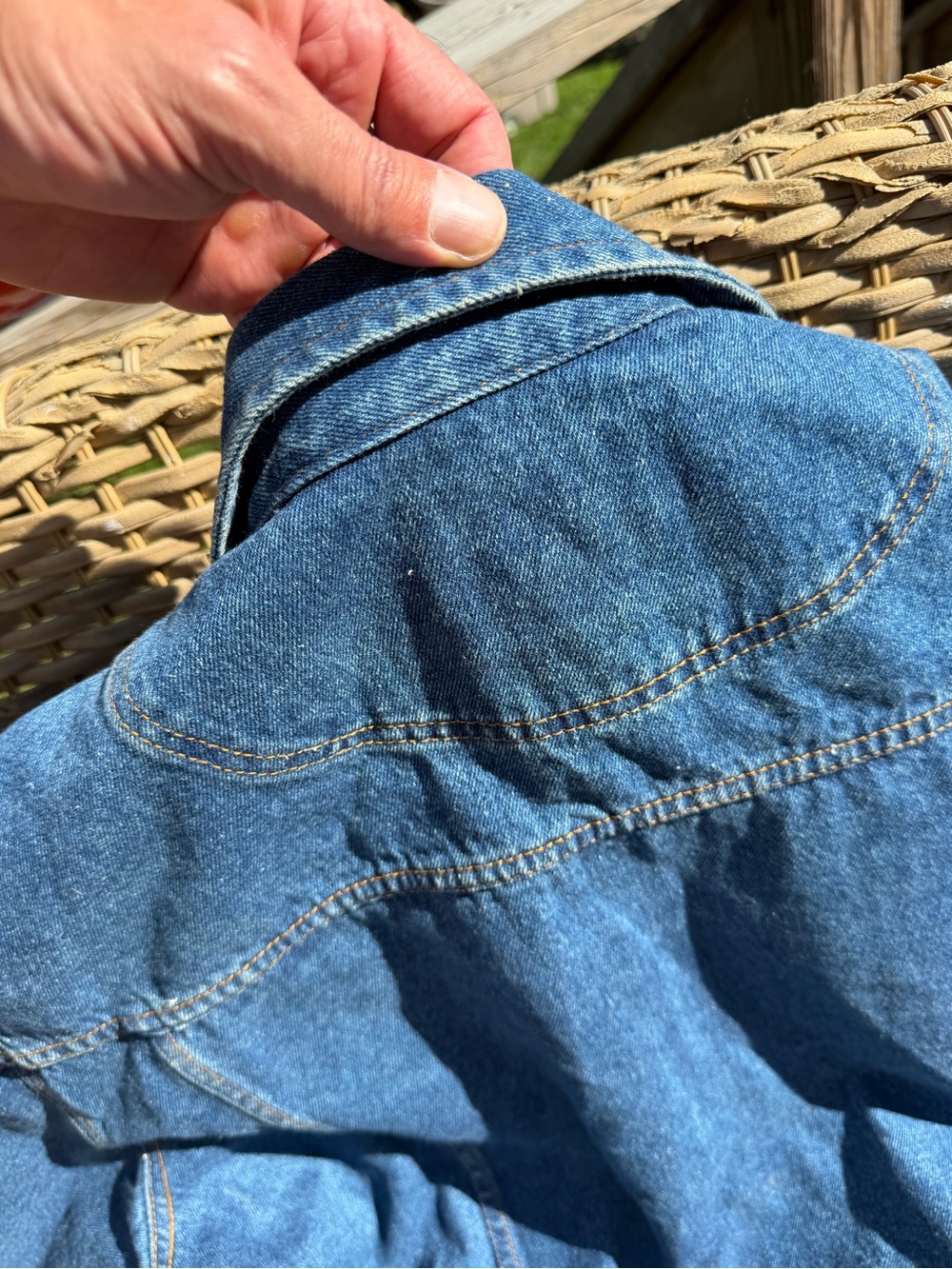 Denim Gear Blue Jacket - Men's Jean Coat size XL Made in Hong Kong ! - Picture 10 of 10